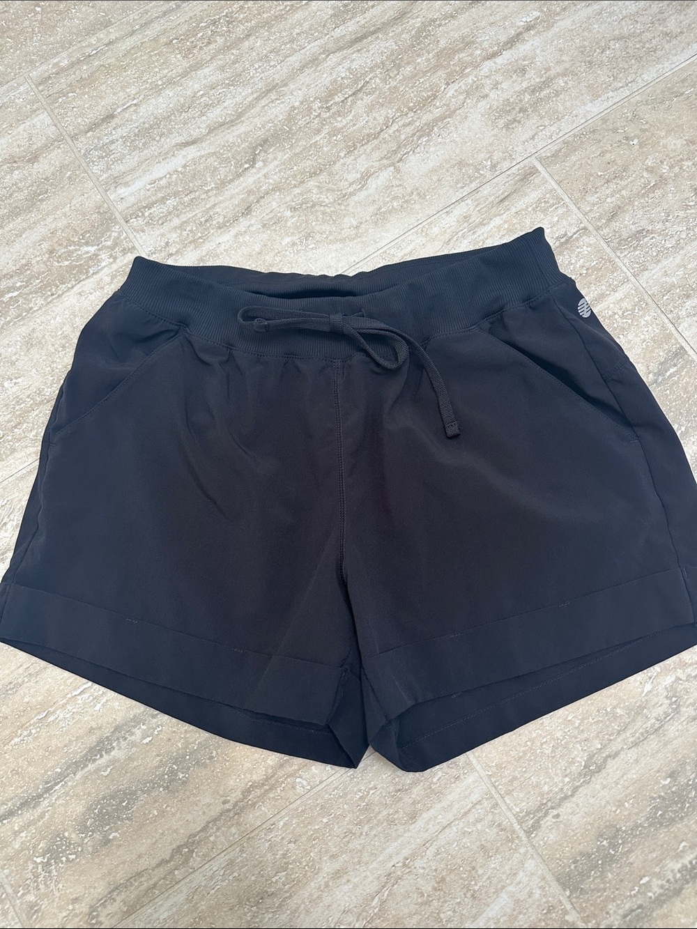 Zella Black Drawstring Athletic Shorts